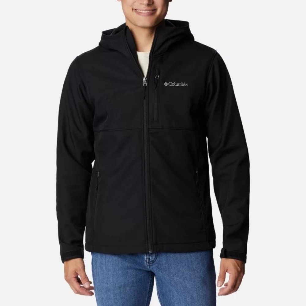COLUMBIA Ascender Softshell Front Zip Jacket Black, Men's, X-Large